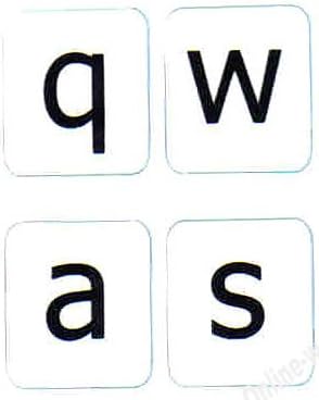 Inglesa em inglês grande letra não transparente adesivos de teclado com fundo branco para laptops para computadores