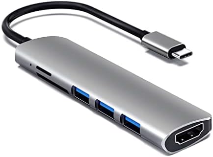 Hub genigw USB 3.1 Tipo-C para adaptador 4K Thunderbolt 3 USB C Hub com Hub 3.0 TF SD SD Slot