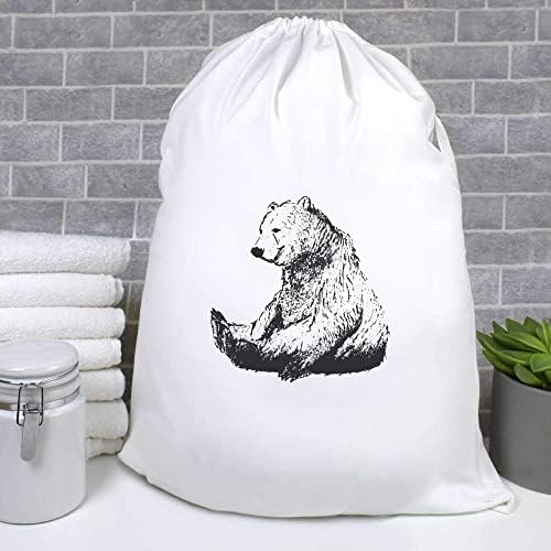 Azeeda 'Sitting Bear' Rapaz/Bolsa de Lavagem/Armazenamento