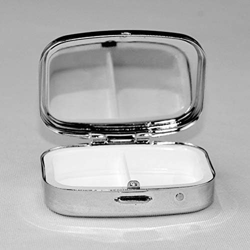 Caixa de pílula da Mini Square Mini Square, de Halloween, com compartimentos portáteis de viagens portáteis Compact