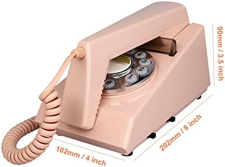 Telefones fixos para casa, telefone de parede com cordão, telefone retro para idosos, telefone com cordão limitado básico,