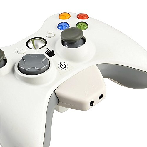 Adaptador de conversor de fone de ouvido White Headset Theo & Cleo 2 PCS para Microsoft Xbox 360