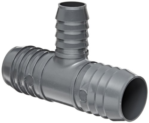 Spears 1401 Série PVC TUBE ACTANTE, TEE, Anexo 40, cinza, 3/4 x 3/4 x 1/2 farpado