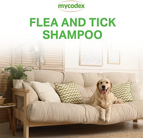 PRN Pharmacal Mycodex pulga e shampoo p3 - shampoo sensível para cães e gatos - com aveia, lanolina e aloe - remove