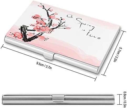 Casos japoneses de cartões de visita a flor de cerejeira