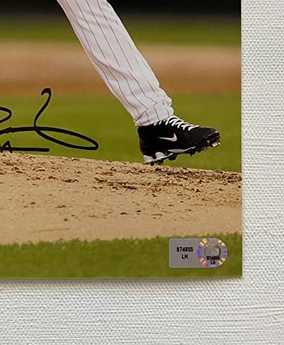 Jake Peavy assinou autografado brilho 8x10 foto Chicago White Sox - MLB autenticado