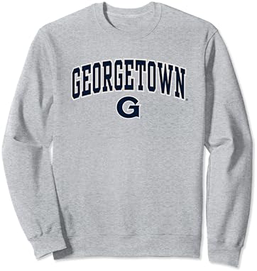 Georgetown Hoyas Arch Over Heather Gray Licenciado oficialmente licenciado Sweatshirt