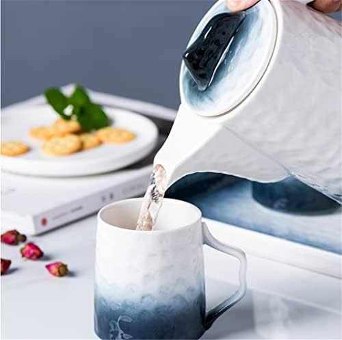 Gradiente gradiente de chá cerâmica conjunto de água panela de chá chaleira fria com bandeja de chá de chá de chá da tarde conjunto