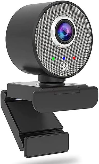 Câmera HD Webcam USB 1080p - Câmera de computador de rastreamento em forma de humano AI, videocame de desktop de desktop de visualização ajustável para a webcam de câmera HD Full HD para zoom/skype/equipes/obs, PC Mac