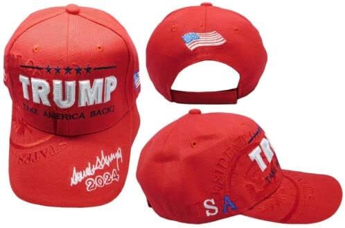 Trump Leve a América de volta! USA Shadow 2024 Signature Red Bordeded Maga Cap Hat