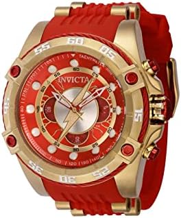 Invicta DC Comics Flash Men's Watch - 52mm. Vermelho. Ouro