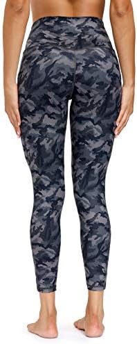 Calças de ioga de Ponamfo para mulheres, leggings de treino de cintura alta para mulheres, leggings femininas Leggings