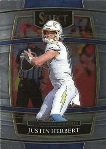 2021 Panini Select 19 Justin Herbert Concourse Los Angeles Chargers NFL Football Trading Card
