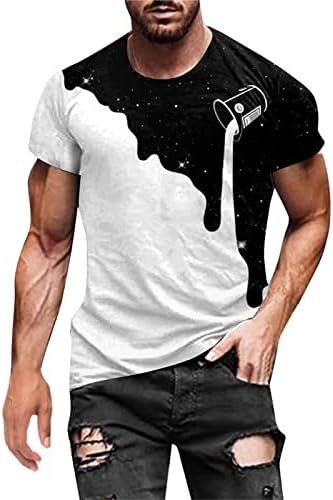 Camiseta para homens 3d Cat Print Summer camise