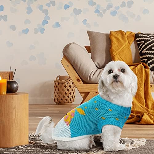4 peças suéter de gato suéteres pequenos para cães de cachorro malha