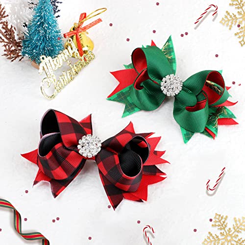 Arco de cabelo de Natal para meninas, arcos Grinch Christmas Verde Glitter Glitter Papai Noel CLIPS CLIPS ACESSÓRIOS DE CABE