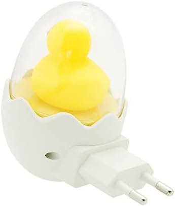 Zjhyxyh fofo amarelo de pato de pato noturno de controle de luz leve controle de lâmpada diminuído para o quarto de casa