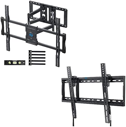 Pipell Full Motion TV Mount Pixf3 para TVs de 40 a 90 polegadas, Max Vesa 800x600, suportes de parede de TV inclinando piltk4