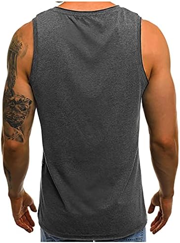 Ymosrh tanque masculino top top home Outdoor moda casual básico solto solto respirável tampas de secagem rápida camisas sem mangas