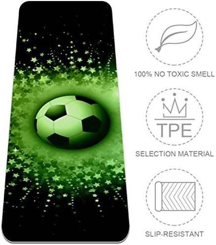 Siebzeh Football Soccer premium de grossa MAT MAT ECO AMPLICAÇÃO DE RORACE ELACETA E FICANÇA NÃO SLIP TAT PARA TODOS OS TIPOS DE