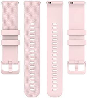 Pulseira de pulseira SVAPO de 20 mm para ticwatch e para Garmin Venu para Freerunner 645 Silicone Smartwatch Watchband