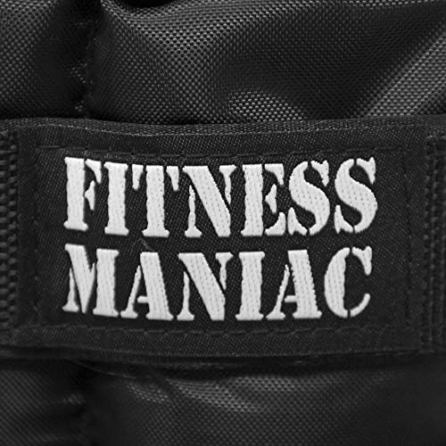 Fitness Maniac Pro tornozelo para homens Homens Double tiras 16 libras Conjunto durável para academia, treino, caminhada,