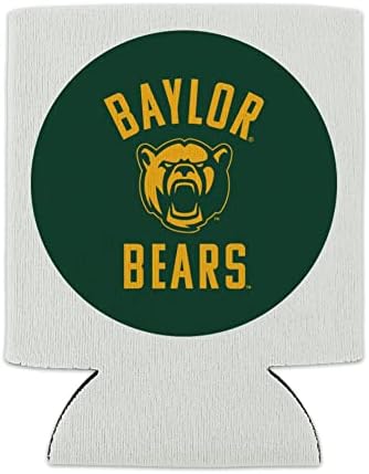 Logotipo da Baylor University Bears CAN - Bebida Huve Huve Hugger Isolador dobrável - Suporte isolado de bebida