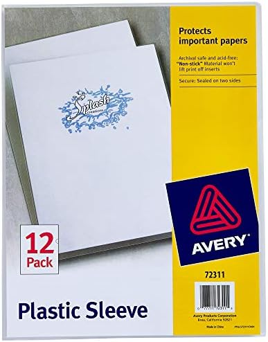 Avery 72311 mangas plásticas transparentes, polipropileno, letra