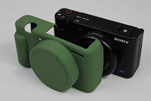 Câmera de câmera em gel de silicone compatível com Sony ZV - 1 Rubrote protetor Câmera de capa de câmera verde