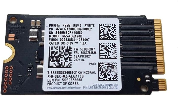 OEM Samsung 128GB M.2 PCIE NVME SSD SSD Solid State Drive SSD 42mm MZALQ128HCHQ M TENAS