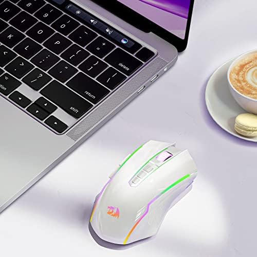 Mouse de jogos sem fio Redragon com retroilumentos de RGB, 8000 DPI, jogo de mouse com botão de fogo, Macro Editando