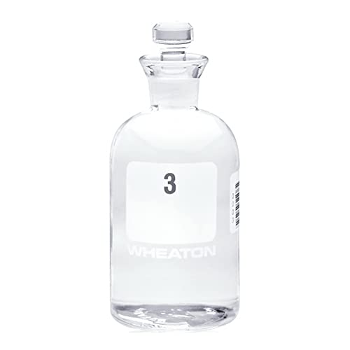 Wheaton 227497-16 Bod Bottle, 300ml, rolha robótica, numerada 361-384, 69 mm de diâmetro x 165 mm de altura
