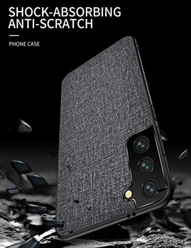 Caso de Hicaseer para Galaxy S21 Ultra, Fabric TPU Ultra Slim Case ， Smartphone Cell Phone Cobert em Caixa de pára