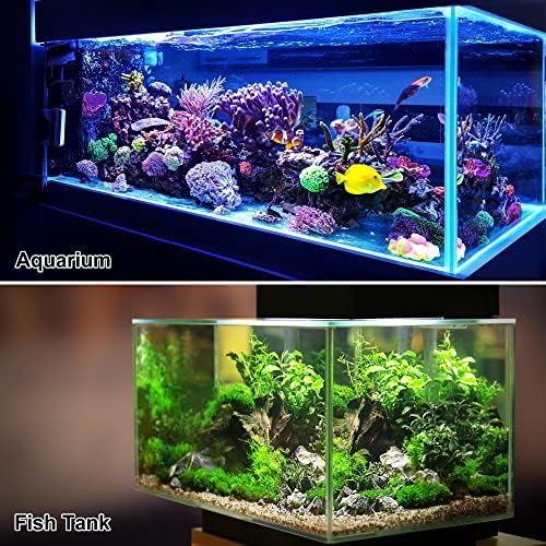 Vocoste Aquarium gramado de plástico artificial, decoração de aquário Grass para tanques de peixes Decoração de plantas,