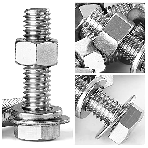 Parafusos de cabeça de cabeça hexadecimal de 3/8-16 x 1-1/4