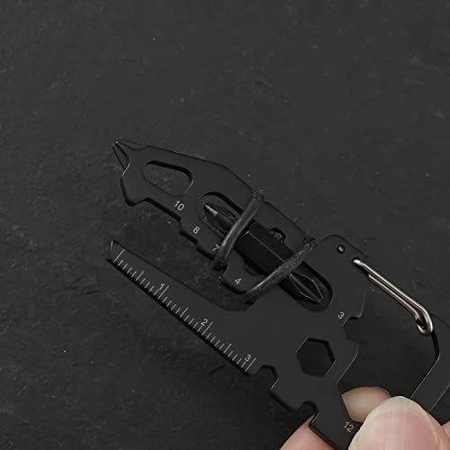 Chaves multitool de TMWUW, acessórios de chaves de bolso em forma de chave para sua chave, 1pc 15 em 1 cartão de ferramenta, ótimo