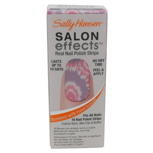 Sally Hansen Salon Efeitos Tiras de esmalte, tie-dye, 16 contagem