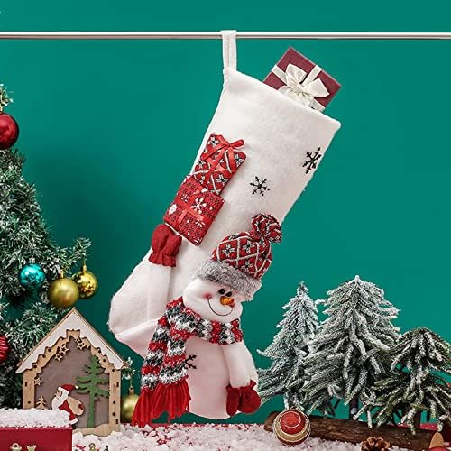 Decorações de Natal Pingente Meias de Natal Bolsa de Presente Árvore de Natal Decorações Saco de Doces Cabine de Espelho