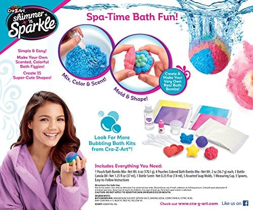 Shimmer e Sparkle fazem suas próprias bombas de banho perfumadas
