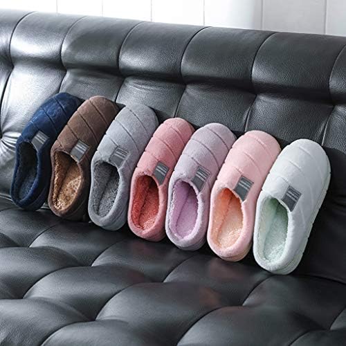 Homebaby não deslizante de inverno chinelo de algodão macio de algodão respirável Casual redondo dedo do pé