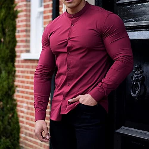 Camisetas t para homens sólidos camiseta solta mangas compridas blush round round round tops casuais botões cardigã