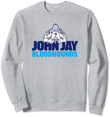 John Jay College of Criminal Justice Bloodhounds empilhados com moletom
