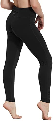 Baleaf Youth Girls 'Athletic Dance Leggings Calças de compactação, executando calças justas de ioga ativa com bolso traseiro