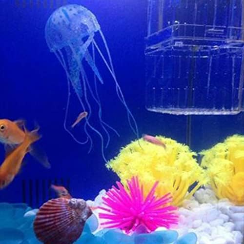 N/A Decoração de aquário de anêmona do mar artificial imitou ornamentos de coral subaquáticos decoração aquática para