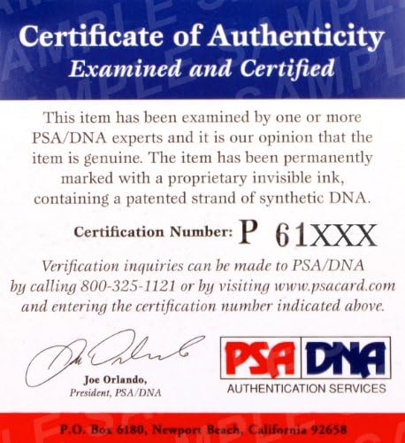 Earl Red Blaik PSA DNA CoA Autograph 3x5 Índice Cart