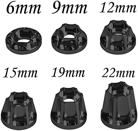 VGOOHOBBY METAL RC 12mm Rampa hexadecimal Combinente compatível com 1,9/2,2 polegada Rim Axial SCX10 TRXXAS TRX4 D90 1/10 RC CRAWLER