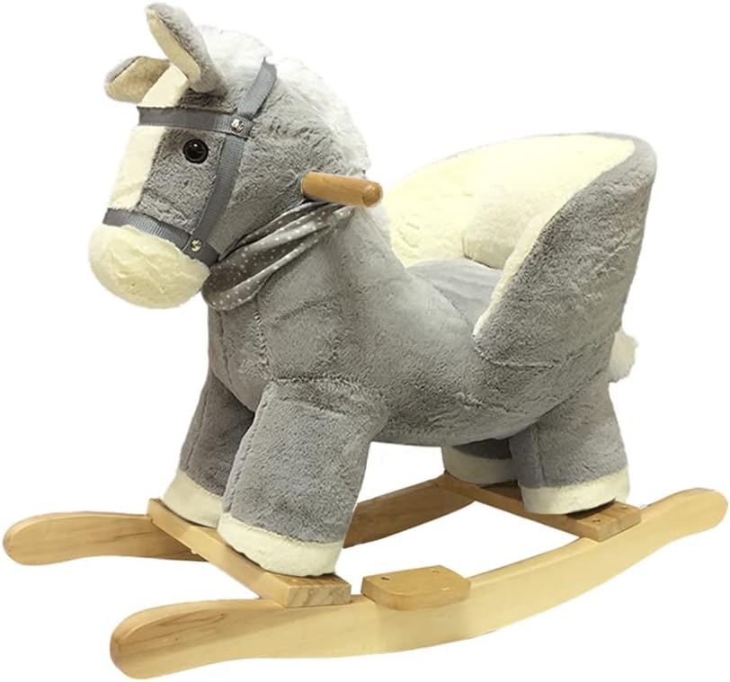 Rock meu bebê bebê balançando elefante com cadeira, animais de balanço de pelúcia, cavalo de brinquedo de balanço de madeira, roqueiro