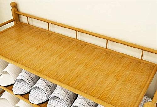 Balami Home Shoe Gabinete Sapateira Prateleira Vertical Bambu natural 6 pares de sapatos de sapato