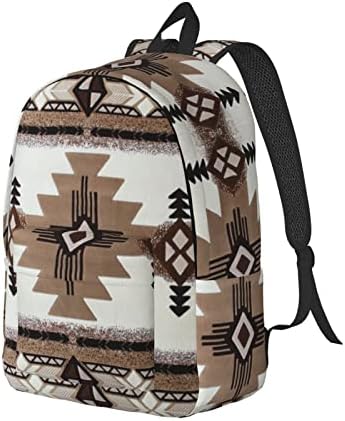 Ognot Native American Print Large Computer Rucksack, mochilas de laptop de viagem, mochila casual, bookbag for Men Women