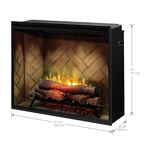 Faixa de fogo embutida no DIMPLEX REVILLUSTEL® 36 , 4435/6739/8786 BTU, 120/208/240 VOLT, 1375/1975/2575 WATT, Herringbone